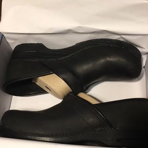 Dansko professional oiled black clogs